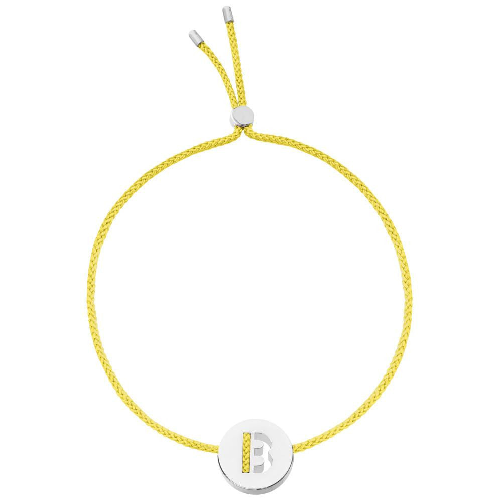 Ruifier ABC's B Cord Bracelet Yellow Sterling Silver