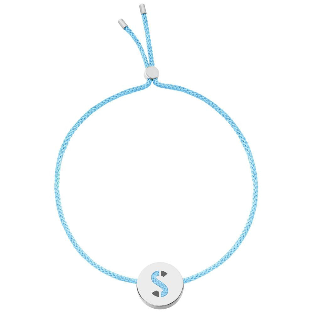 Ruifier ABC's S Cord Bracelet Turquoise Sterling Silver