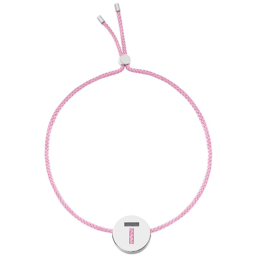 Ruifier ABC's T Cord Bracelet Rose Pink Sterling Silver