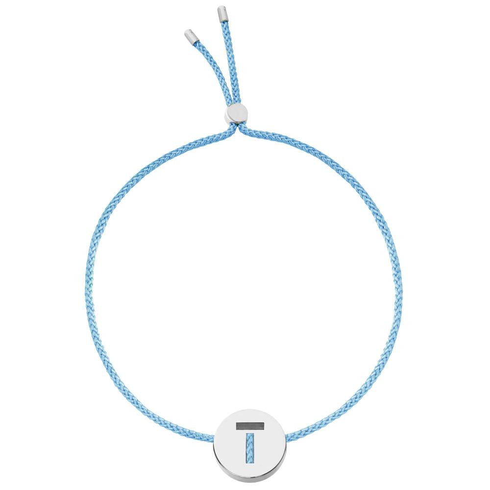 Ruifier ABC's T Cord Bracelet Sky Blue Sterling Silver