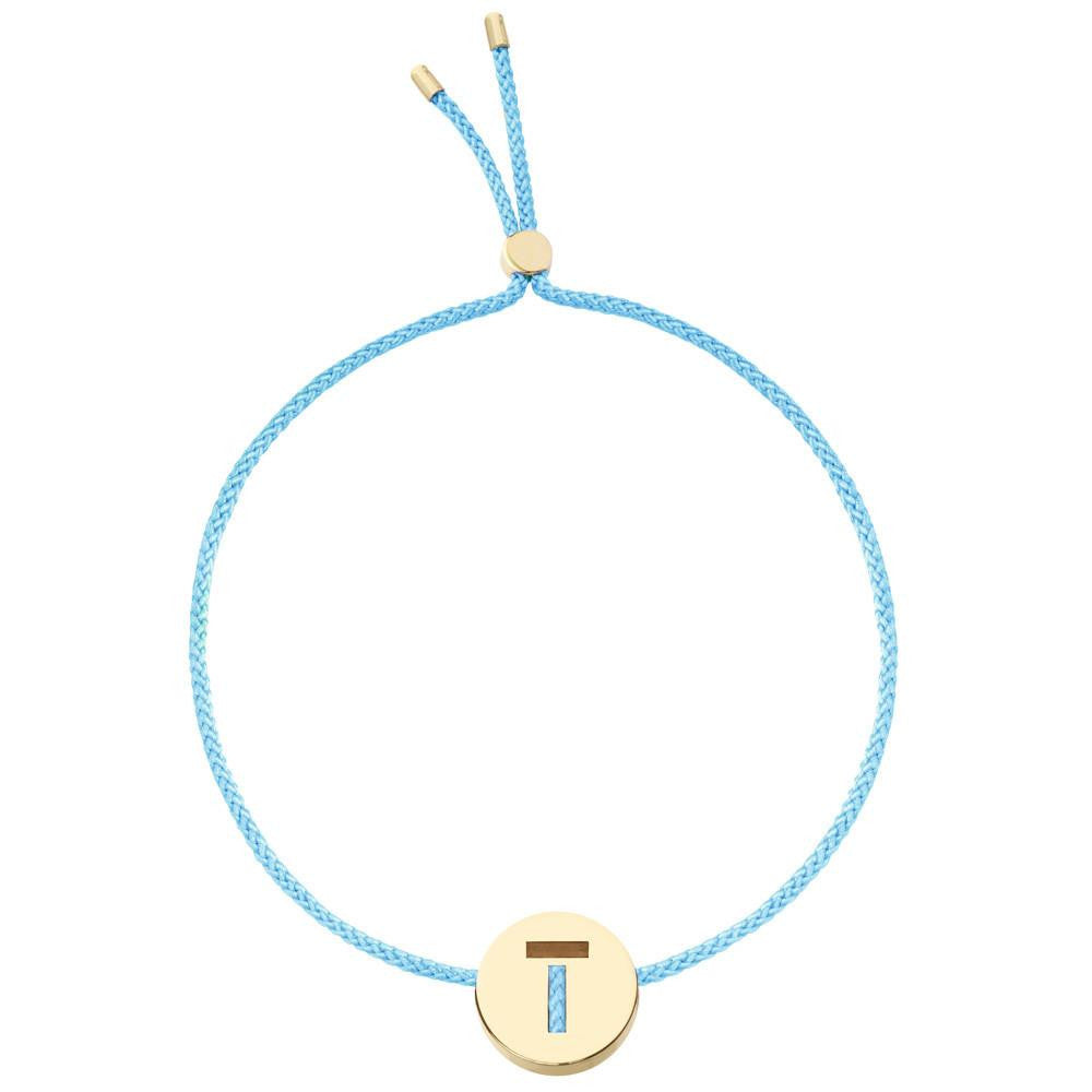 Ruifier ABC's T Cord Bracelet Turquoise Yellow Gold