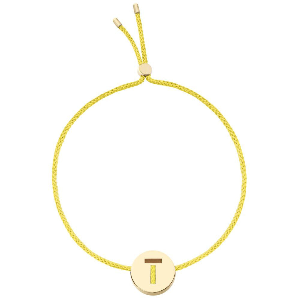 Ruifier ABC's T Cord Bracelet Yellow Gold