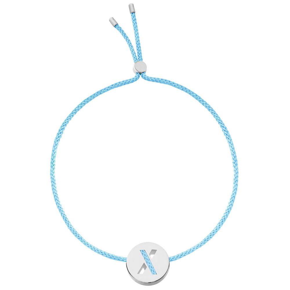 Ruifier ABC's X Cord Bracelet Turquoise Sterling Silver
