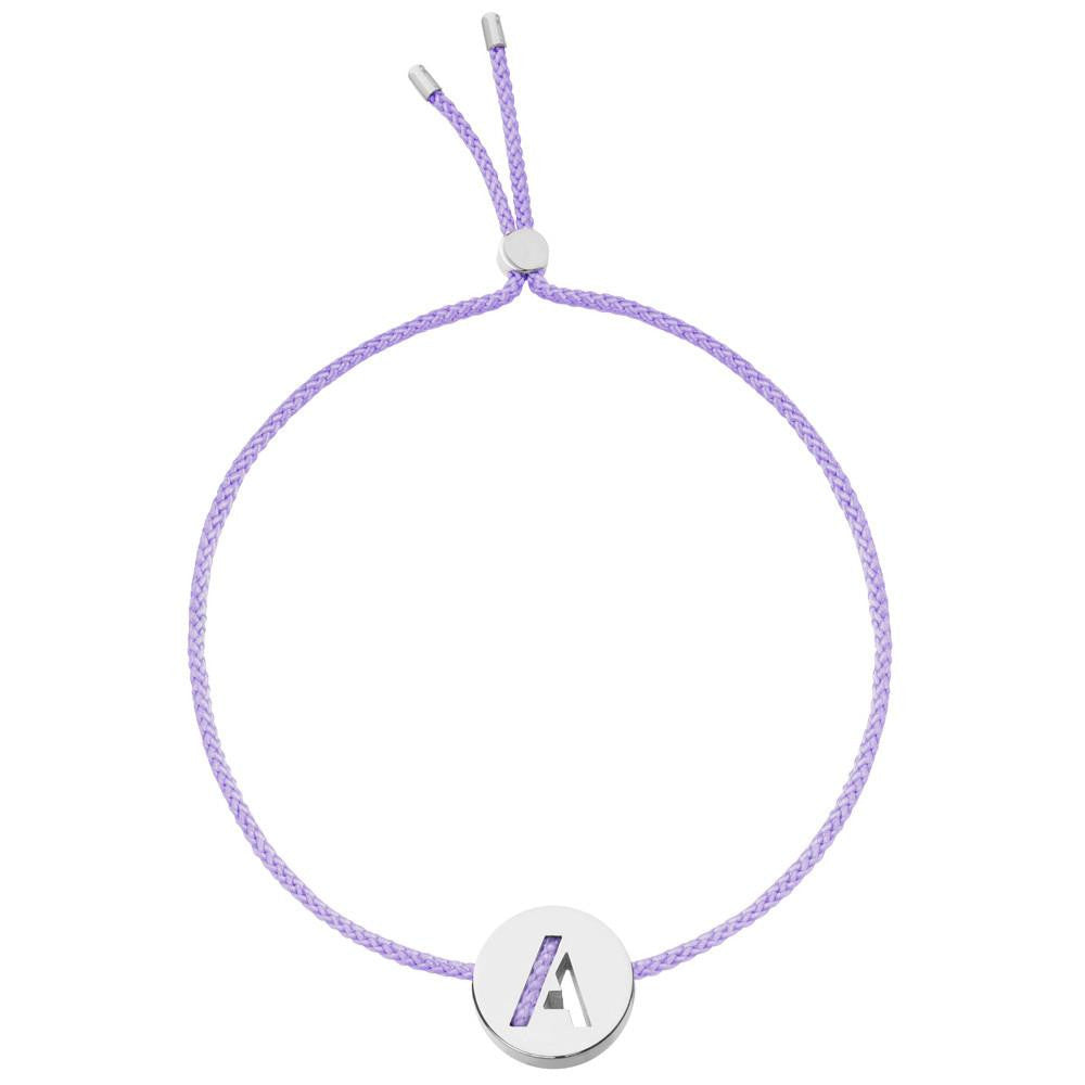 Ruifier ABC's A Cord Bracelet Lilac Sterling Silver
