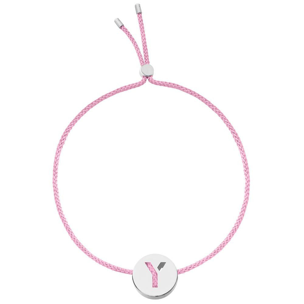 Ruifier ABC's Y Cord Bracelet Rose Pink Sterling Silver