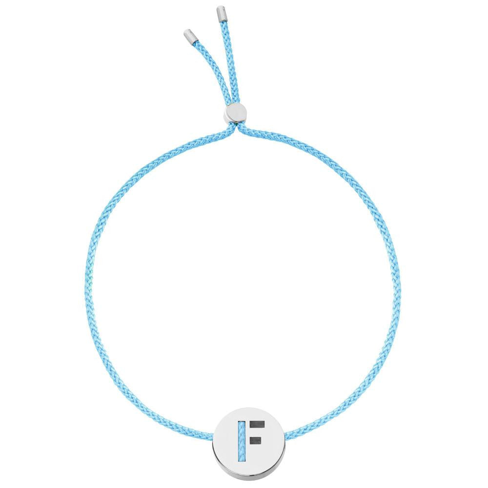Ruifier ABC's F Cord Bracelet Turquoise Sterling Silver