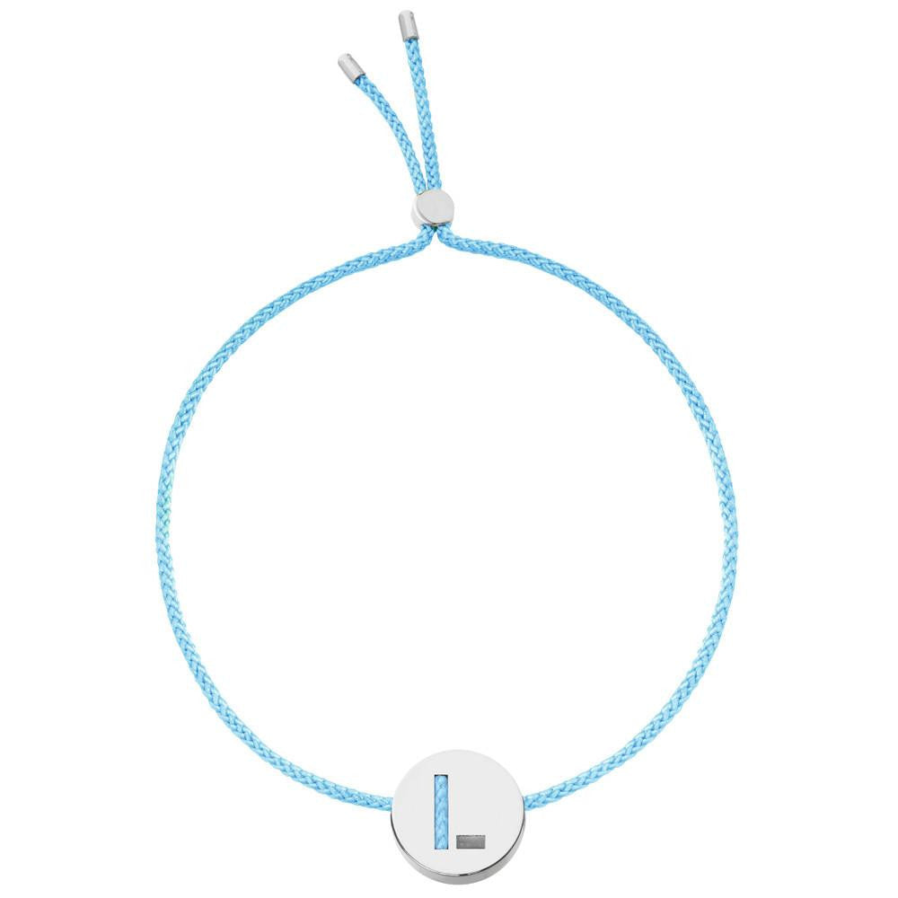 Ruifier ABC's L Cord Bracelet Turquoise Sterling Silver