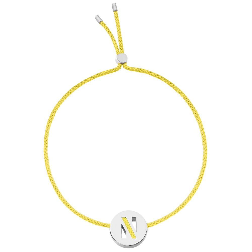 Ruifier ABC's N Cord Bracelet Yellow Sterling Silver