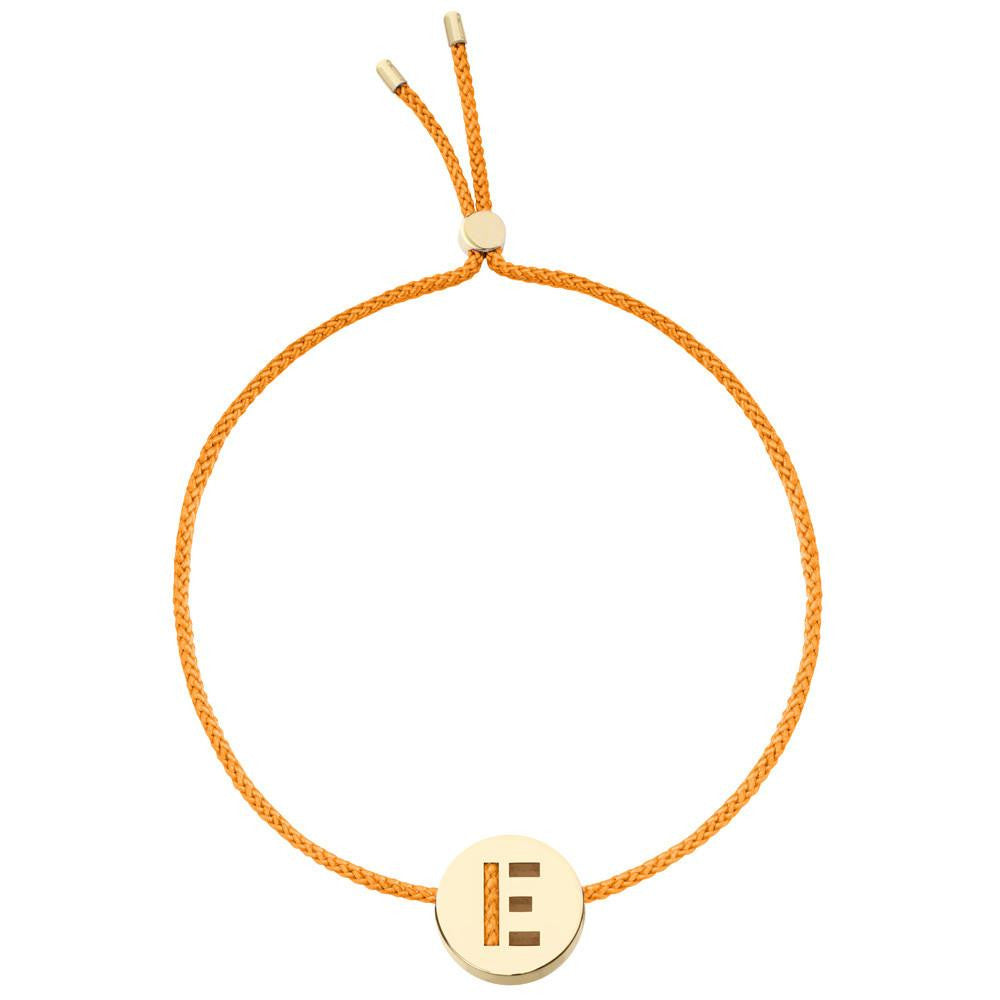 Ruifier ABC's E Cord Bracelet Orange Yellow Gold