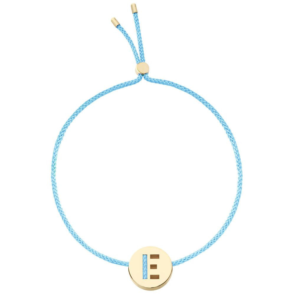 Ruifier ABC's E Cord Bracelet Turquoise Yellow Gold