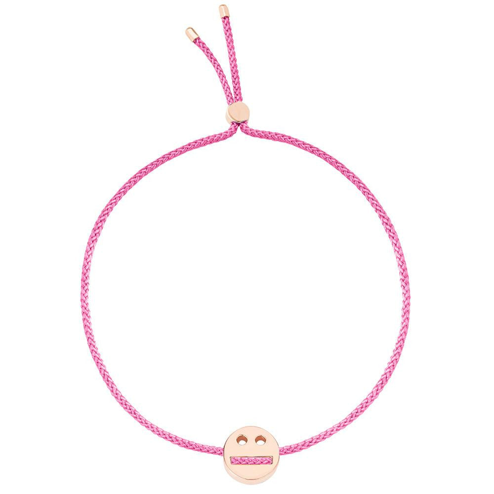 Ruifier Friends Thoughtful Cord Bracelet Pink Rose Gold