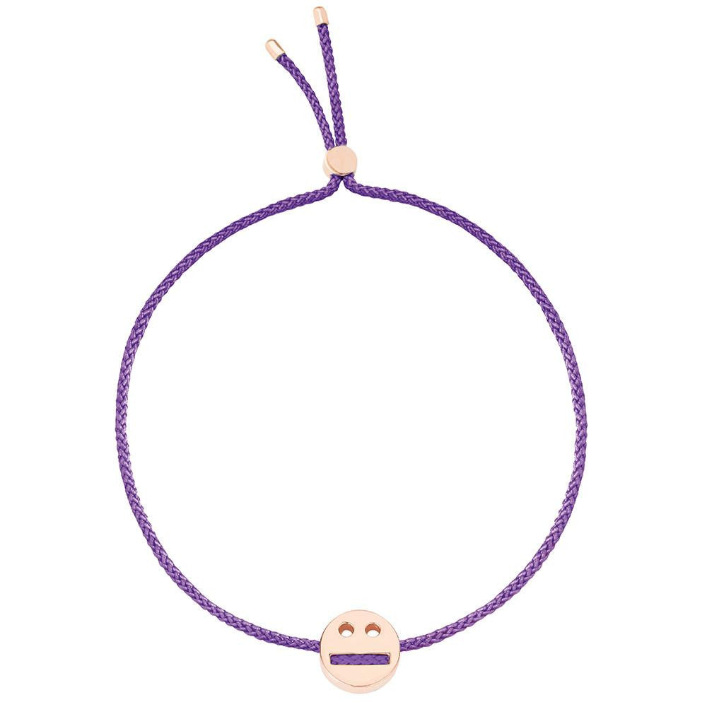 Ruifier Friends Thoughtful Cord Bracelet Purple Rose Pink
