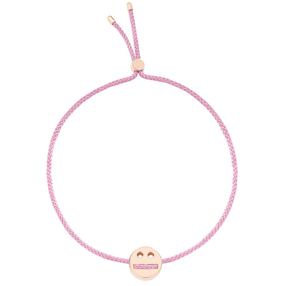 Ruifier Friends Thoughtful Cord Bracelet Rose Pink Gold