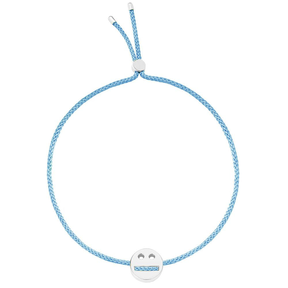Ruifier Friends Thoughtful Cord Bracelet Sky Blue Sterling Silver