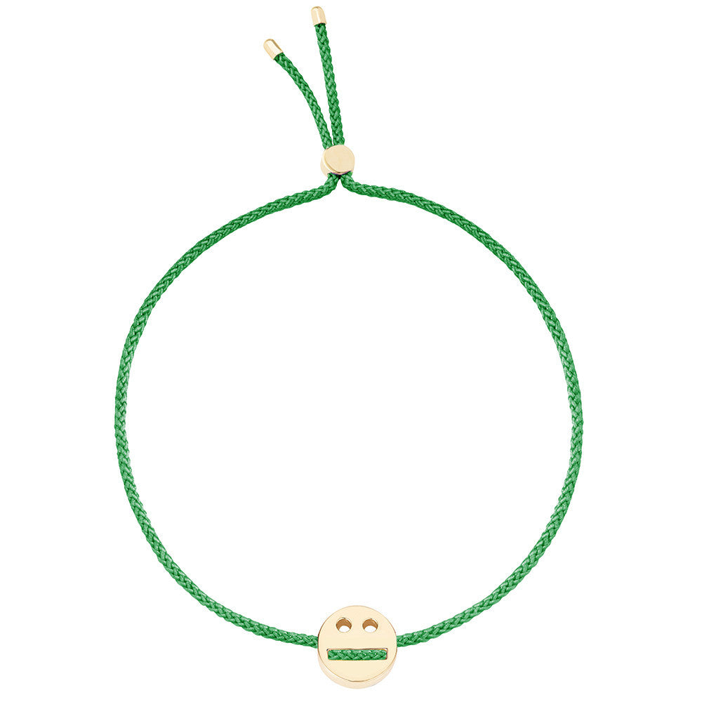 Ruifier Friends Thoughtful Cord Bracelet Green Yellow Gold