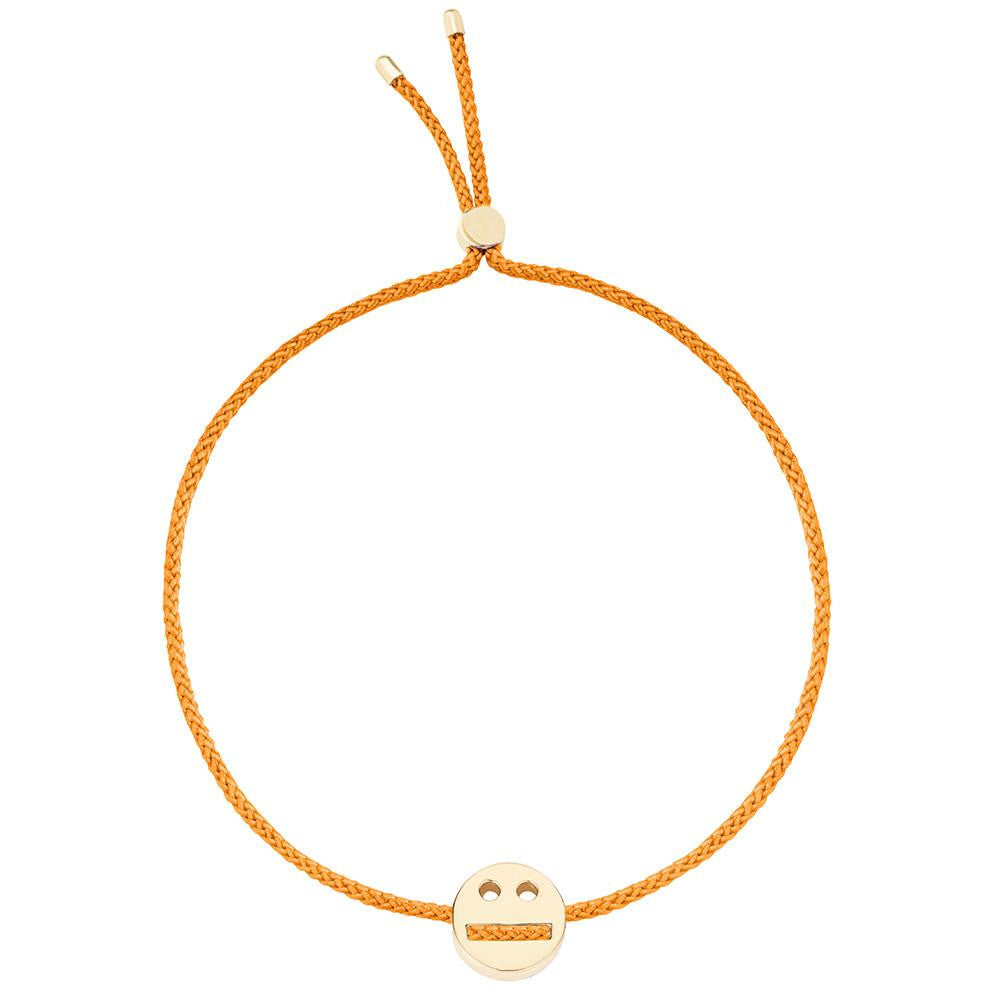 Ruifier Friends Thoughtful Cord Bracelet Orange Yellow Gold