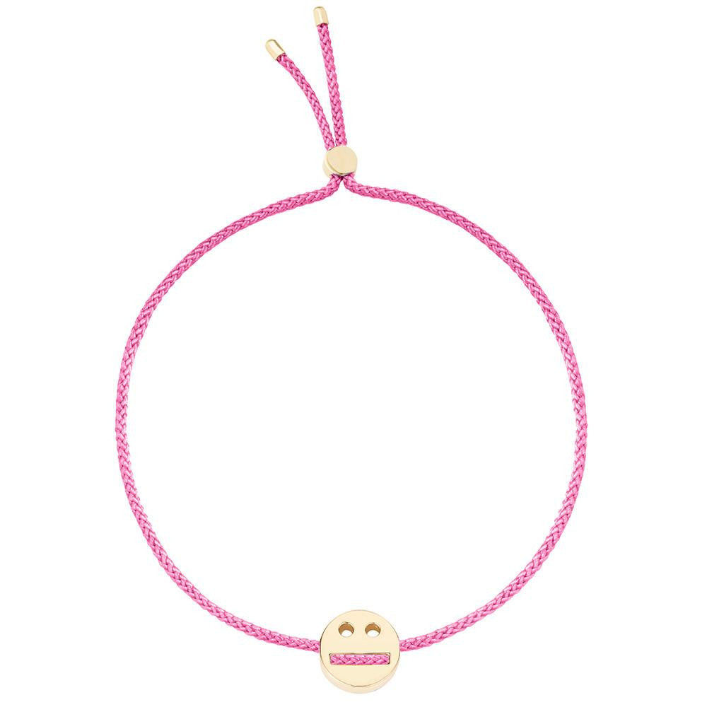Ruifier Friends Thoughtful Cord Bracelet Pink Yellow Gold
