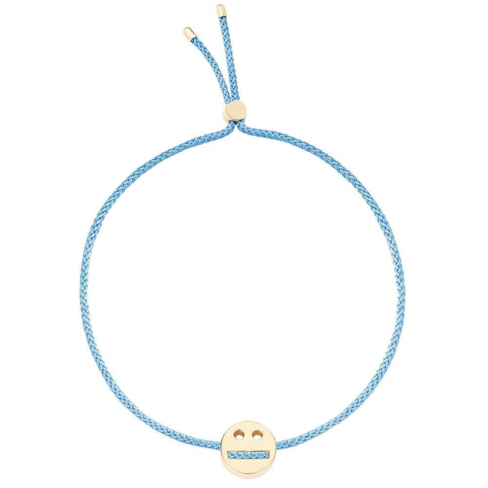Ruifier Friends Thoughtful Cord Bracelet Sky Blue Yellow Gold
