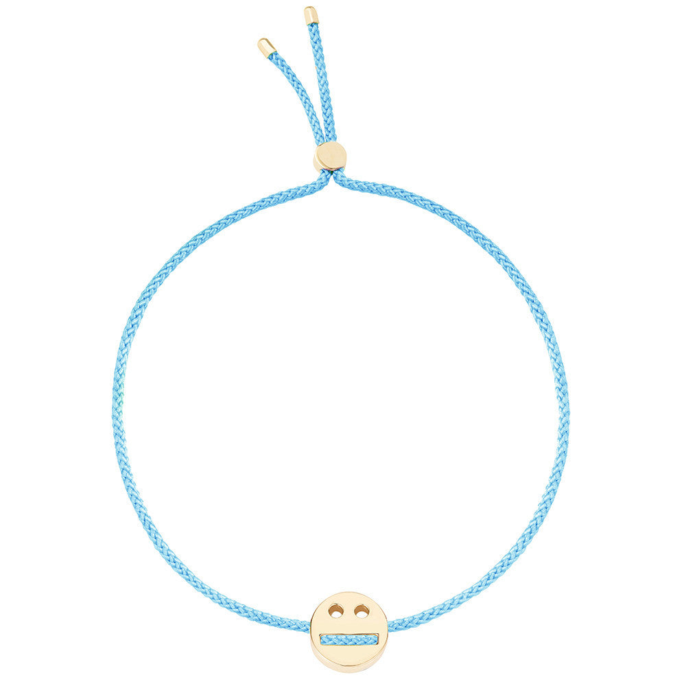 Ruifier Friends Thoughtful Cord Bracelet Turquoise Yellow Gold
