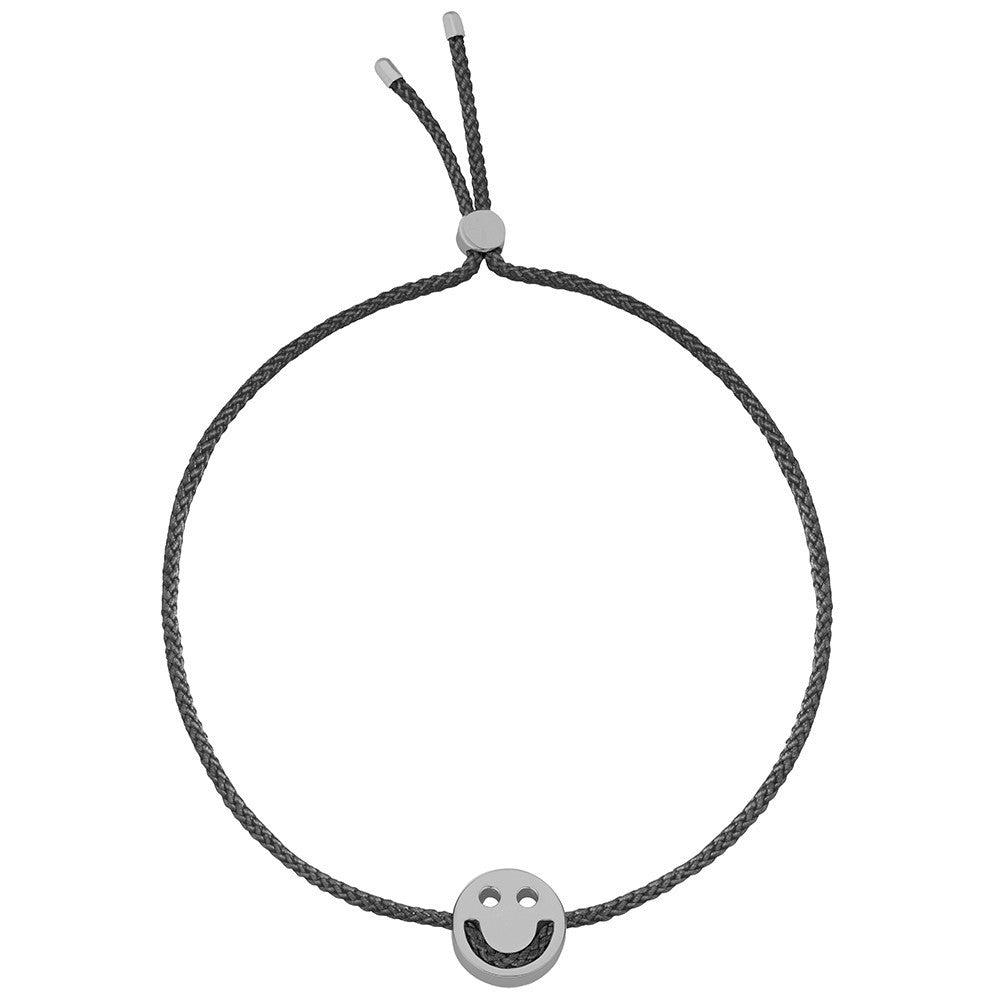 Ruifier Friends Happy Cord Bracelet Black Rhodium