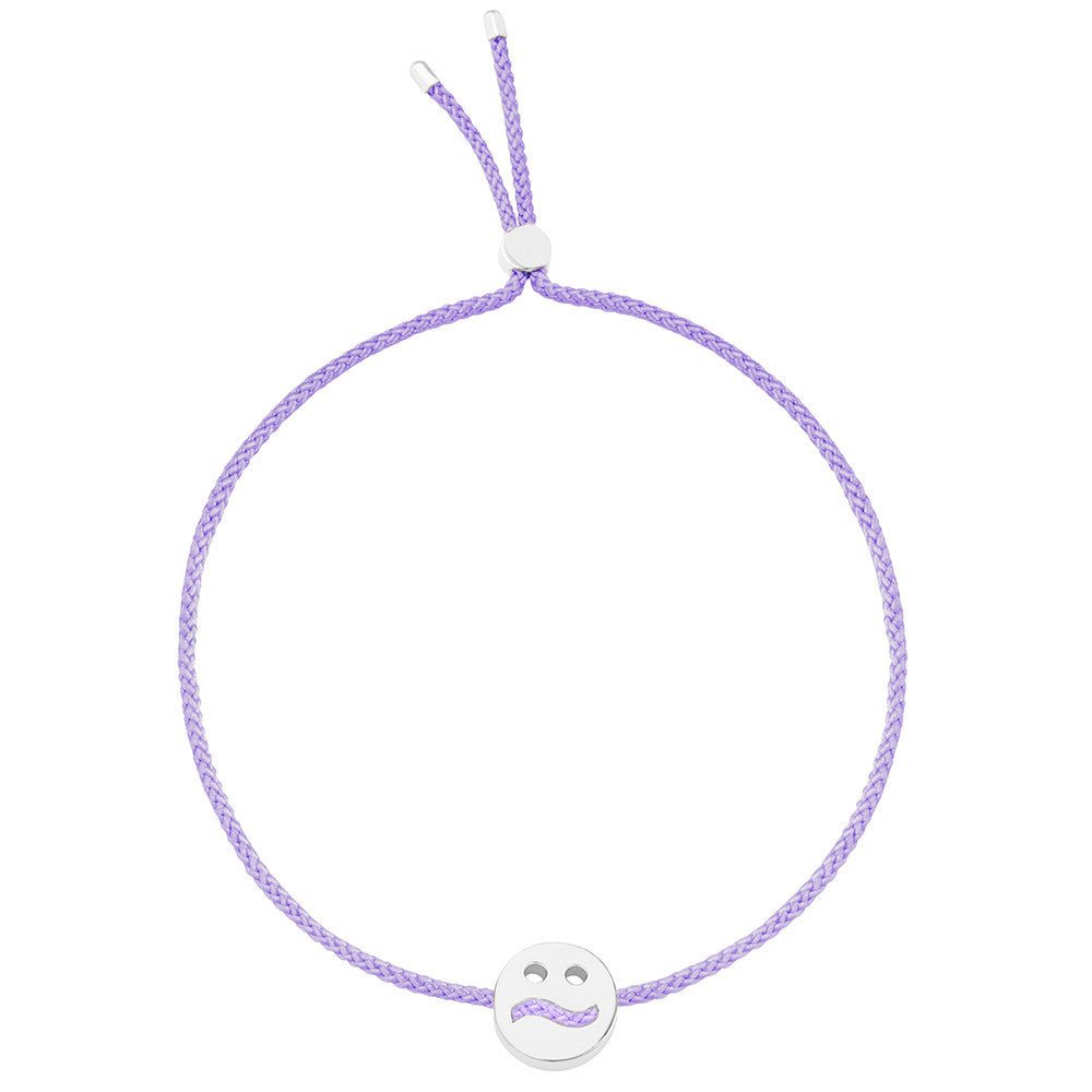 Ruifier Friends Ditzy Cord Bracelet Lilac Sterling Silver