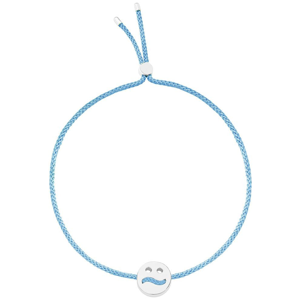 Ruifier Friends Ditzy Cord Bracelet Sky Blue Sterling Silver