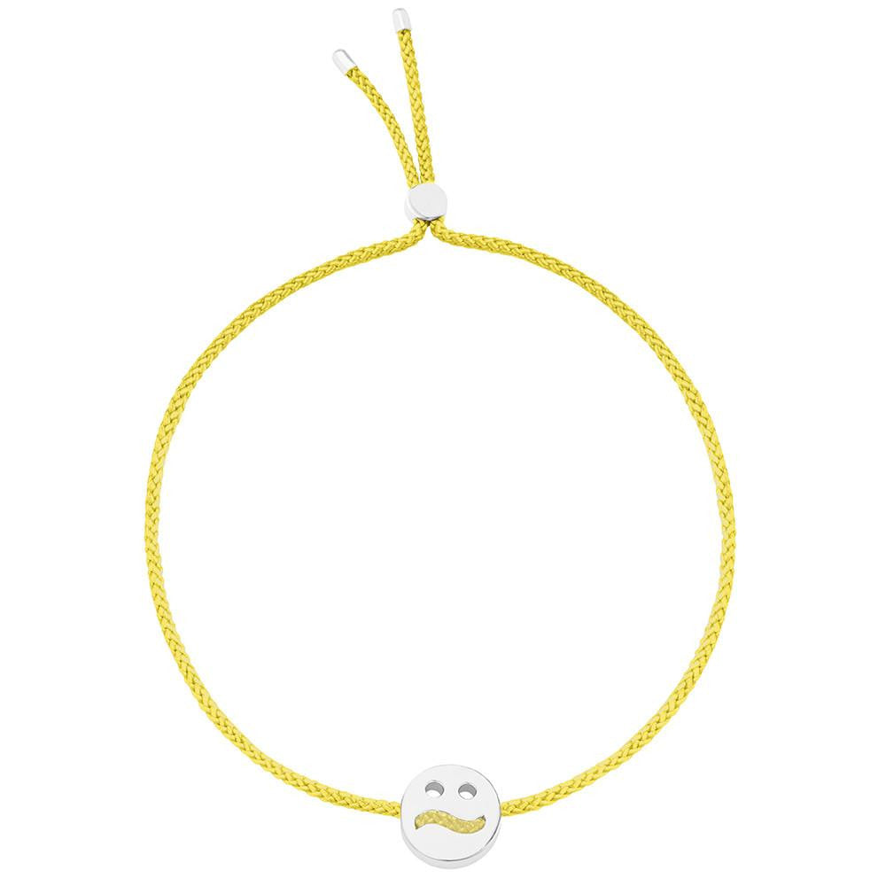 Ruifier Friends Ditzy Cord Bracelet Yellow Sterling Silver
