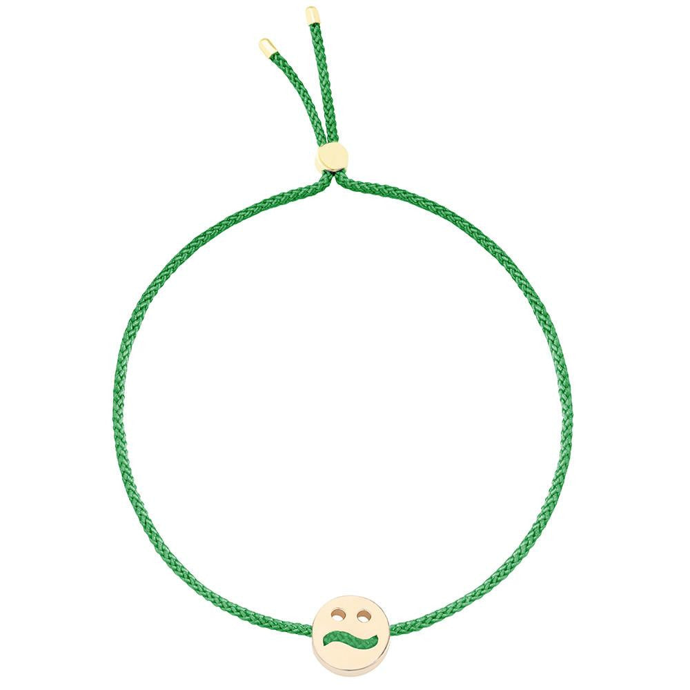 Ruifier Friends Ditzy Cord Bracelet Green Yellow Gold
