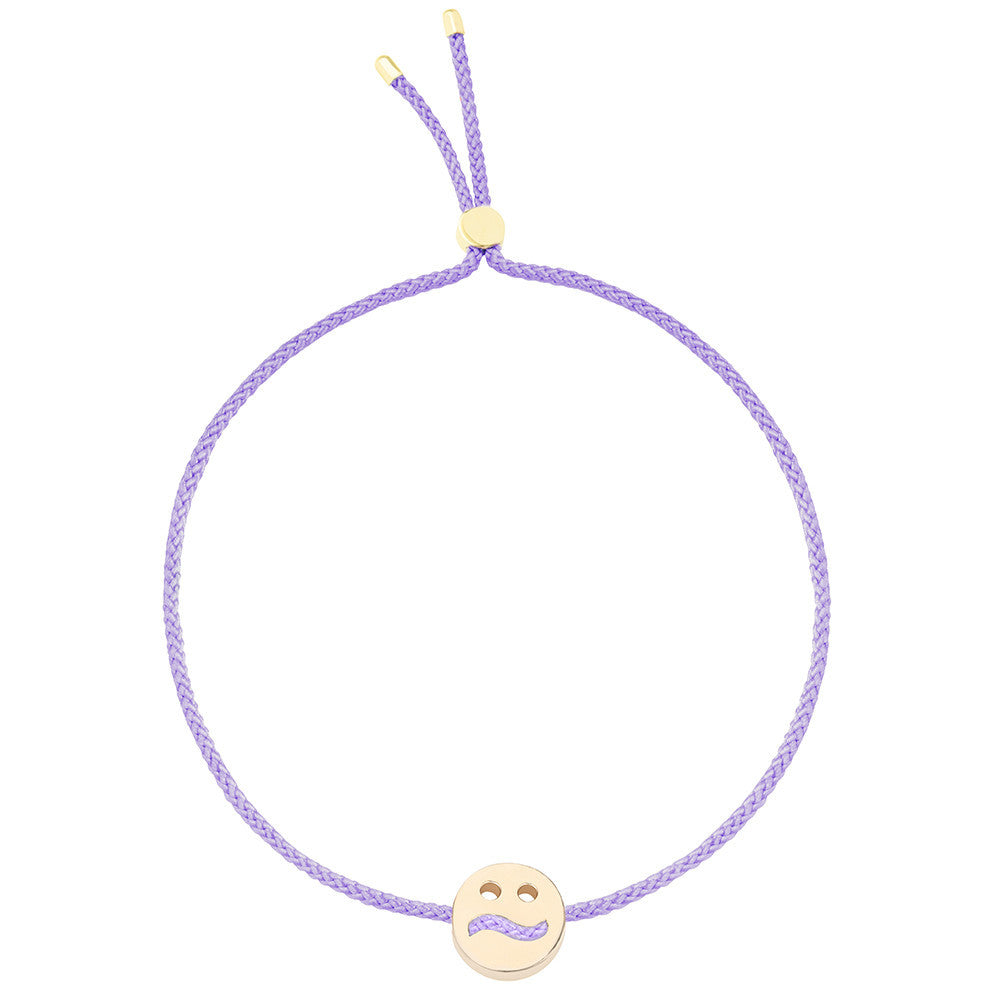 Ruifier Friends Ditzy Cord Bracelet Lilac Yellow Gold