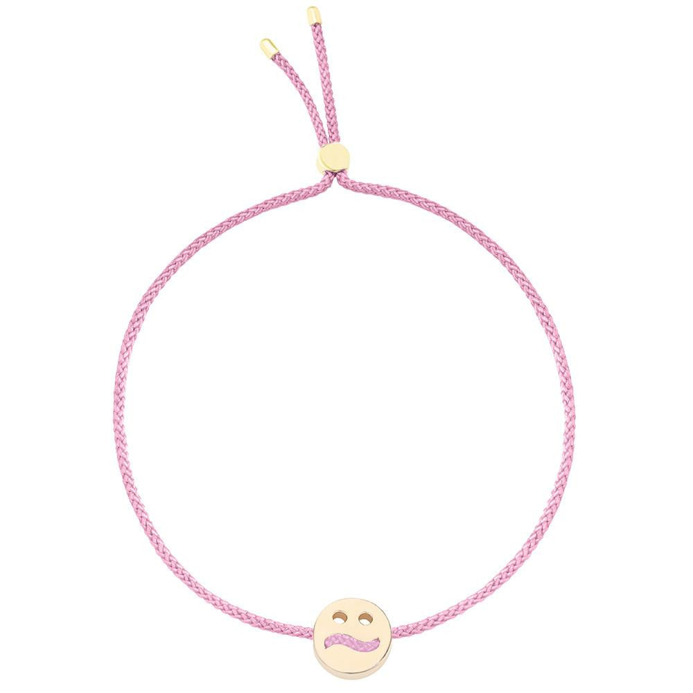 Ruifier Friends Ditzy Cord Bracelet Rose Pink Yellow Gold