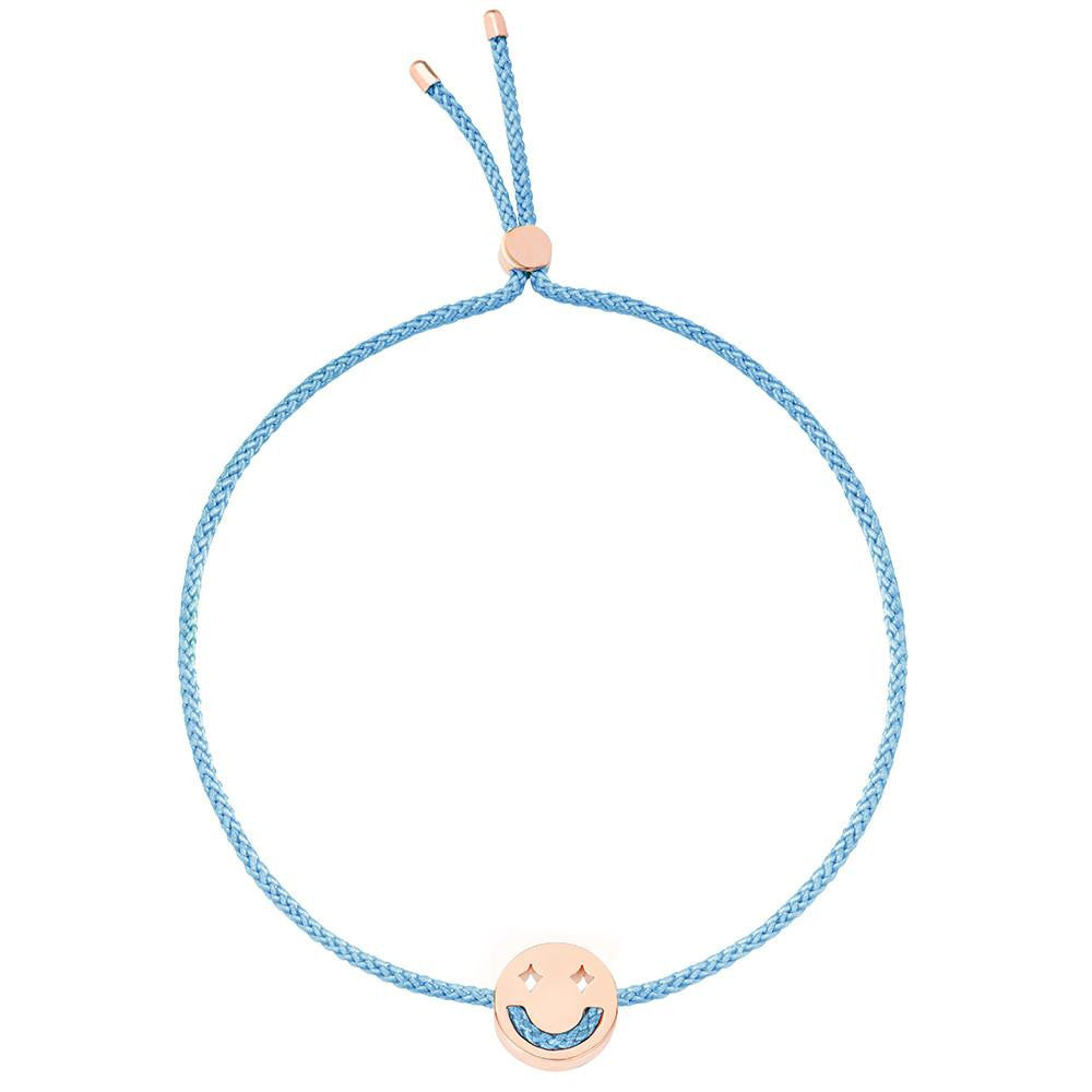 Ruifier Friends Dreamy Cord Bracelet Sky Blue Rose Gold