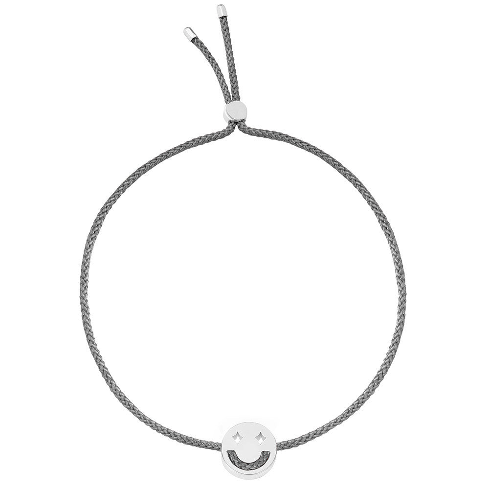 Ruifier Friends Dreamy Cord Bracelet Dark Grey Sterling Silver