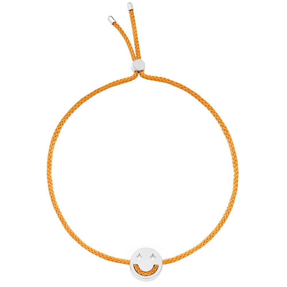 Ruifier Friends Dreamy Cord Bracelet Orange Sterling Silver