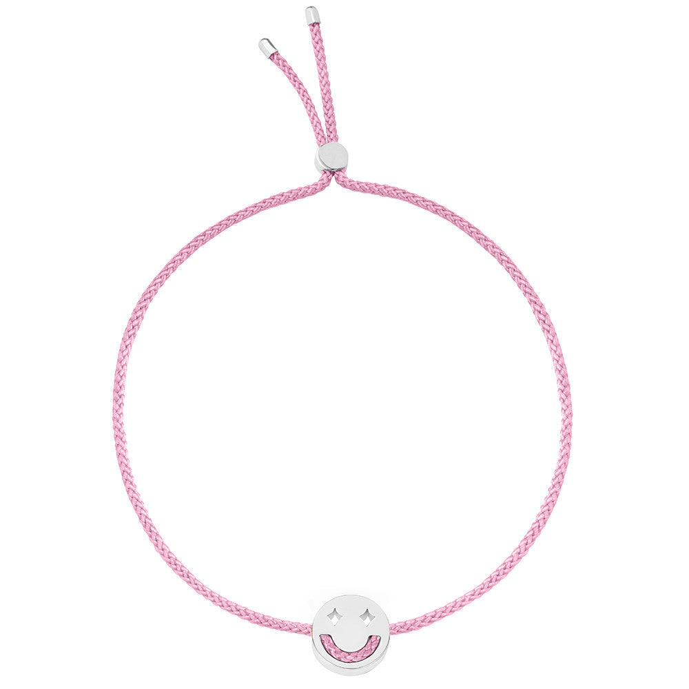 Ruifier Friends Dreamy Cord Bracelet Rose Pink Sterling Silver
