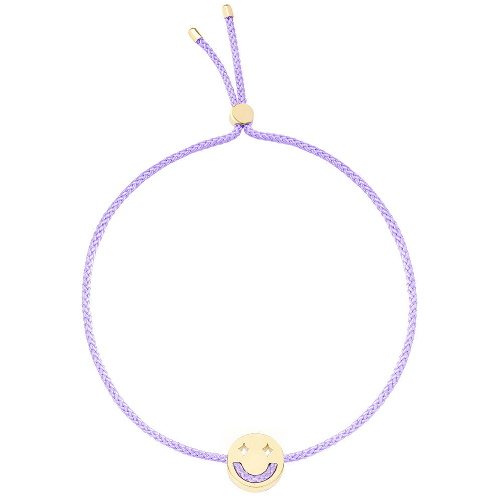 Ruifier Friends Dreamy Cord Bracelet Lilac Yellow Gold