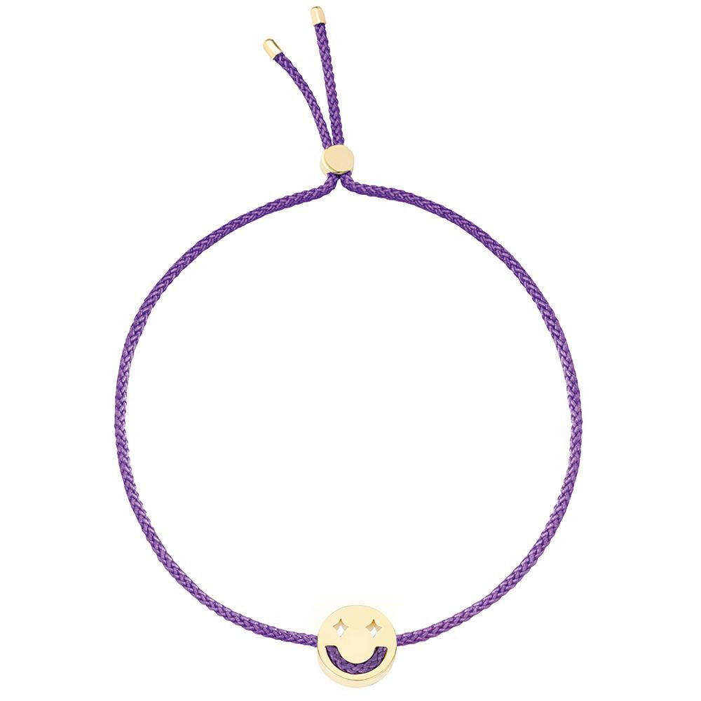 Ruifier Friends Dreamy Cord Bracelet Purple Yellow Gold
