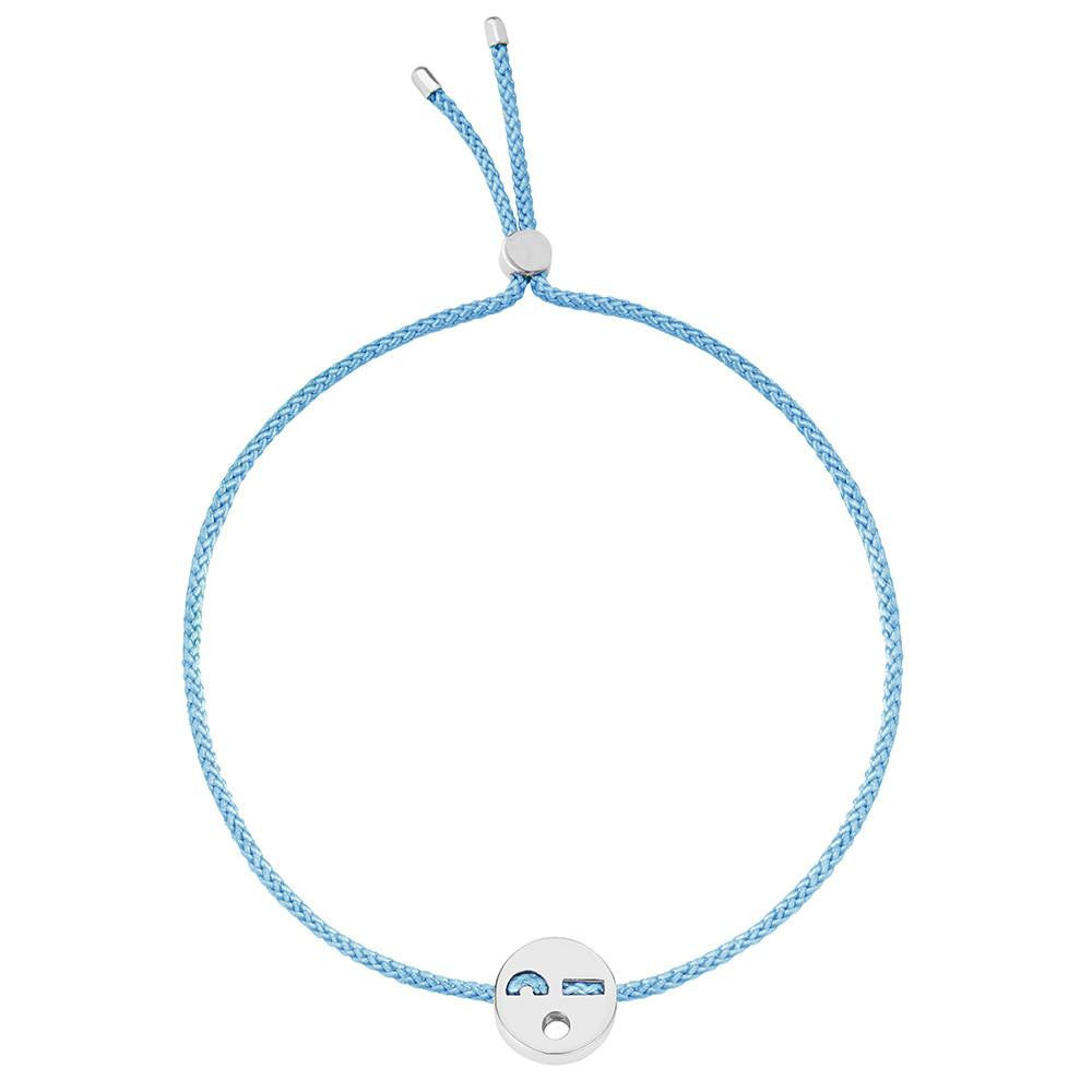 Ruifier Friends Flirty Cord Bracelet Sky Blue Sterling Silver