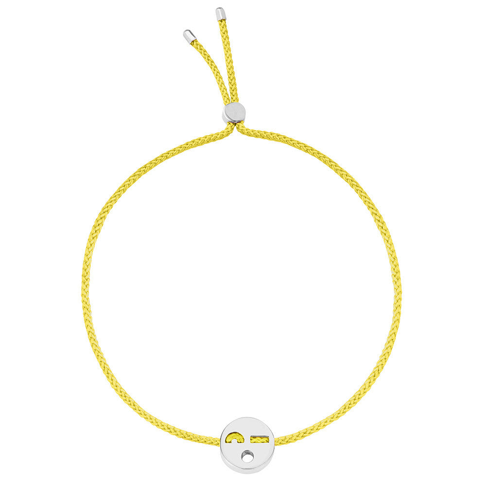 Ruifier Friends Flirty Cord Bracelet Yellow Sterling Silver