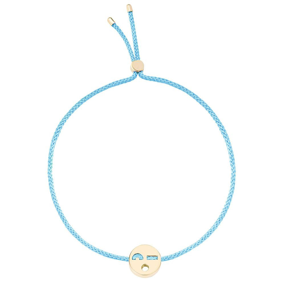 Ruifier Friends Flirty Cord Bracelet Turquoise Yellow Gold