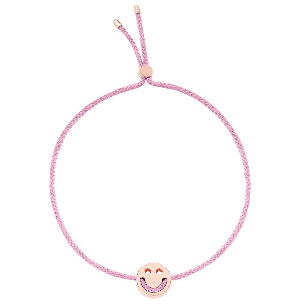 Ruifier Friends Happy Cord Bracelet Rose Pink Gold