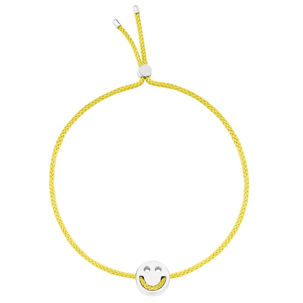 Ruifier Friends Happy Cord Bracelet Yellow Sterling Silver