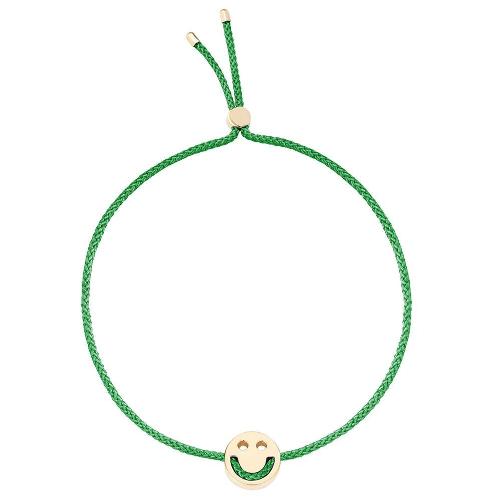 Ruifier Friends Happy Cord Bracelet Green Yellow Gold