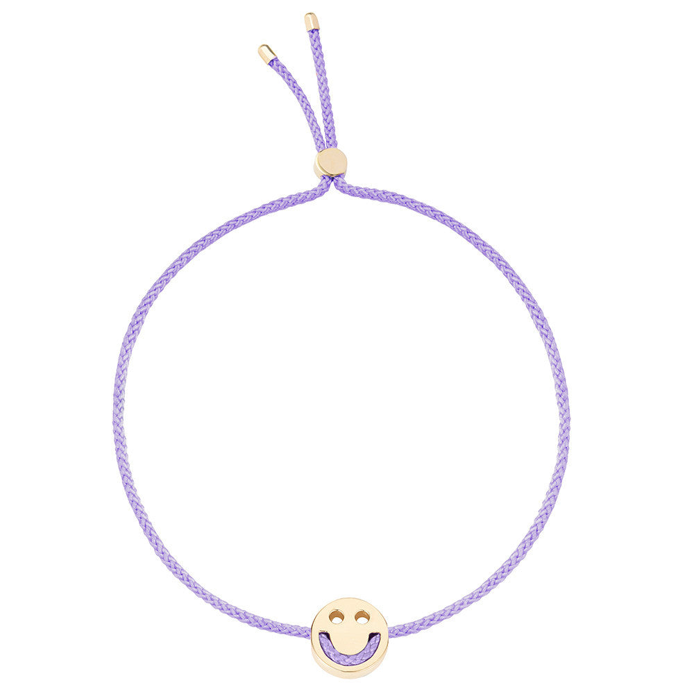 Ruifier Friends Happy Cord Bracelet Lilac Yellow Gold