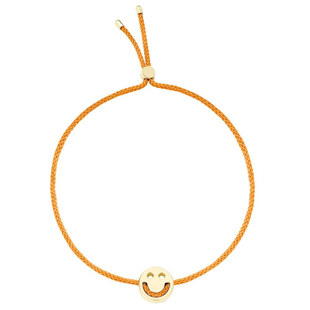 Ruifier Friends Happy Cord Bracelet Orange Yellow Gold