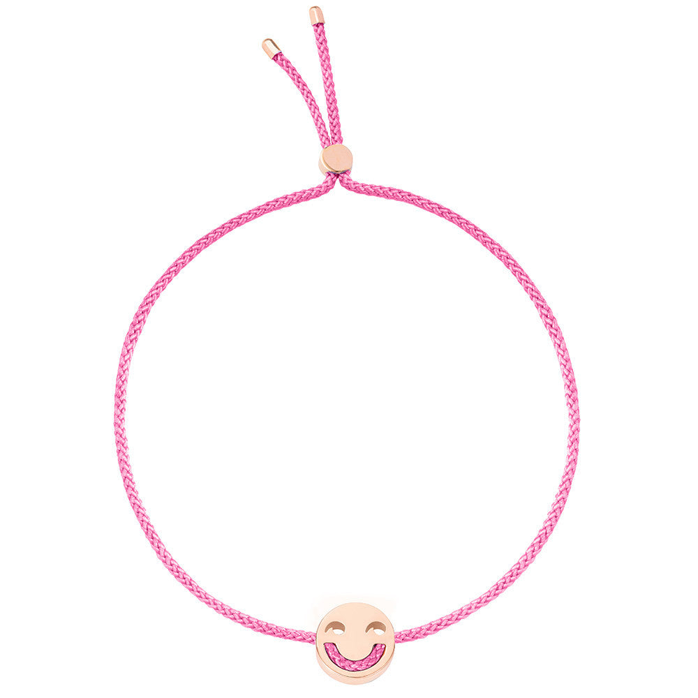 Ruifier Friends Jokey Cord Bracelet Pink Rose Gold