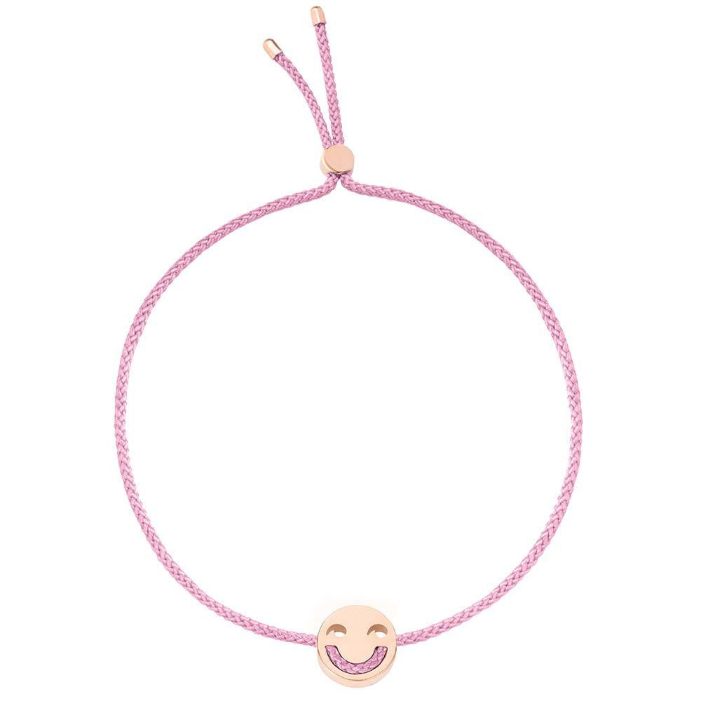 Ruifier Friends Jokey Cord Bracelet Rose Pink Gold