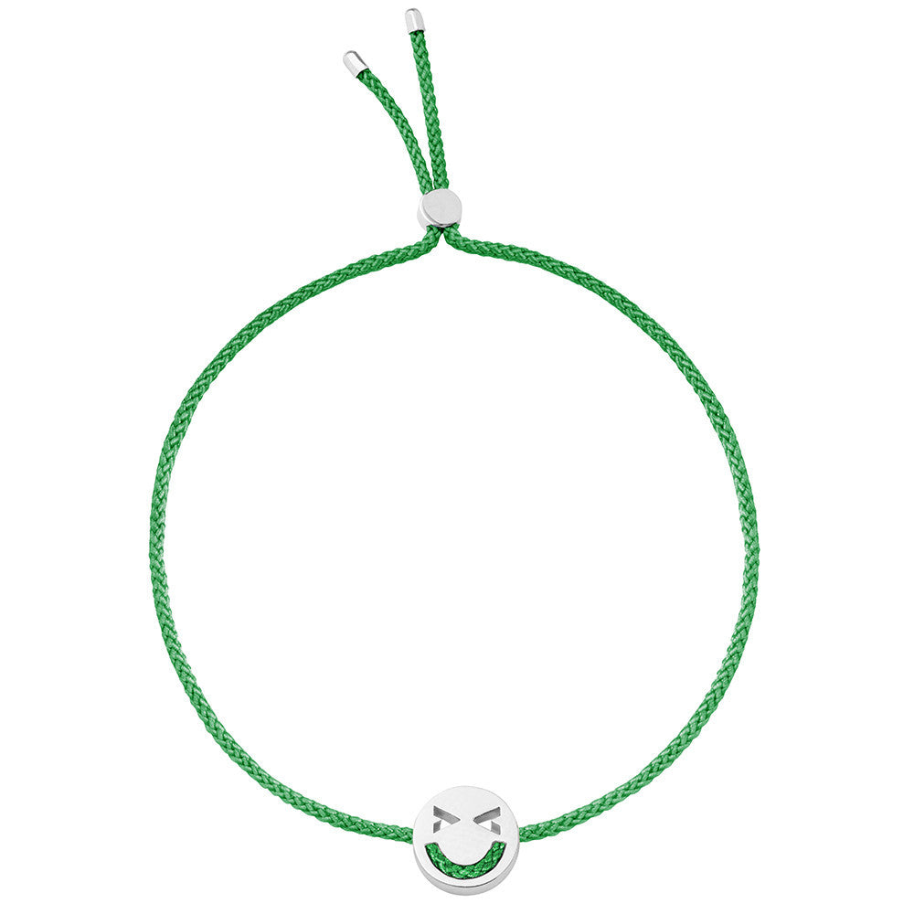 Ruifier Friends Merry Cord Bracelet Green Sterling Silver