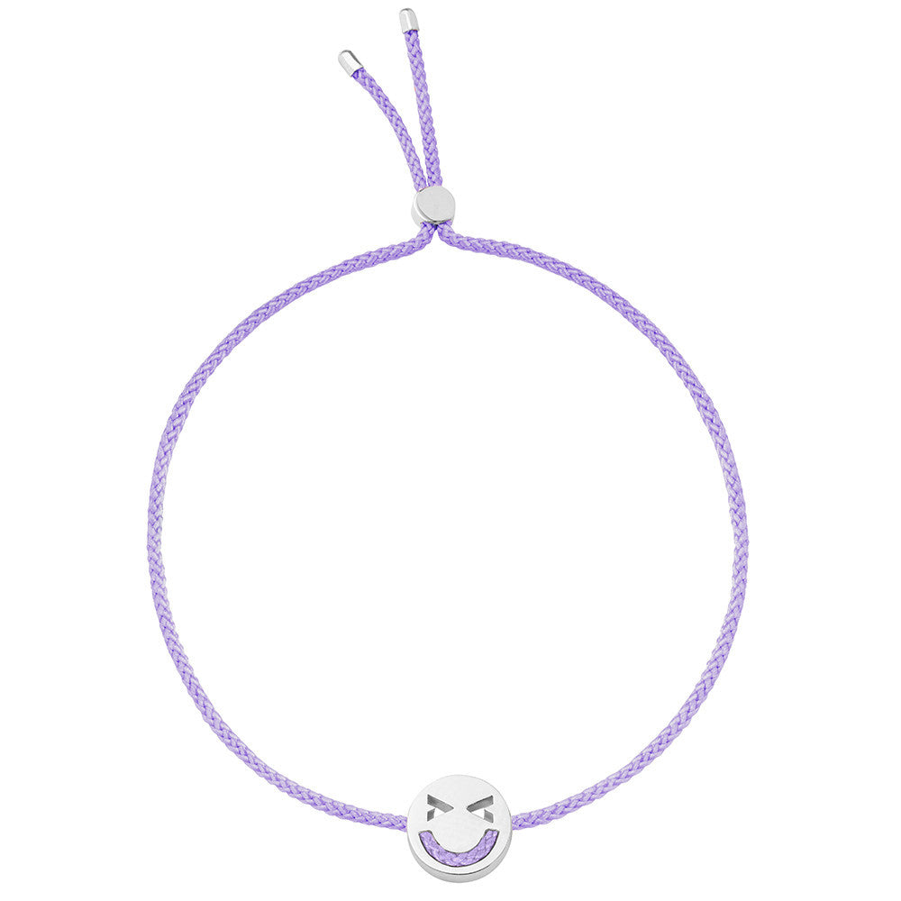 Ruifier Friends Merry Cord Bracelet Lilac Sterling Silver