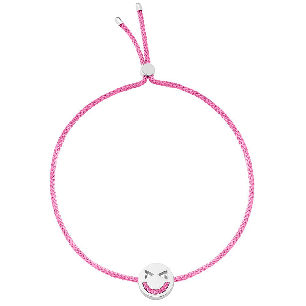 Ruifier Friends Merry Cord Bracelet Pink Sterling Silver