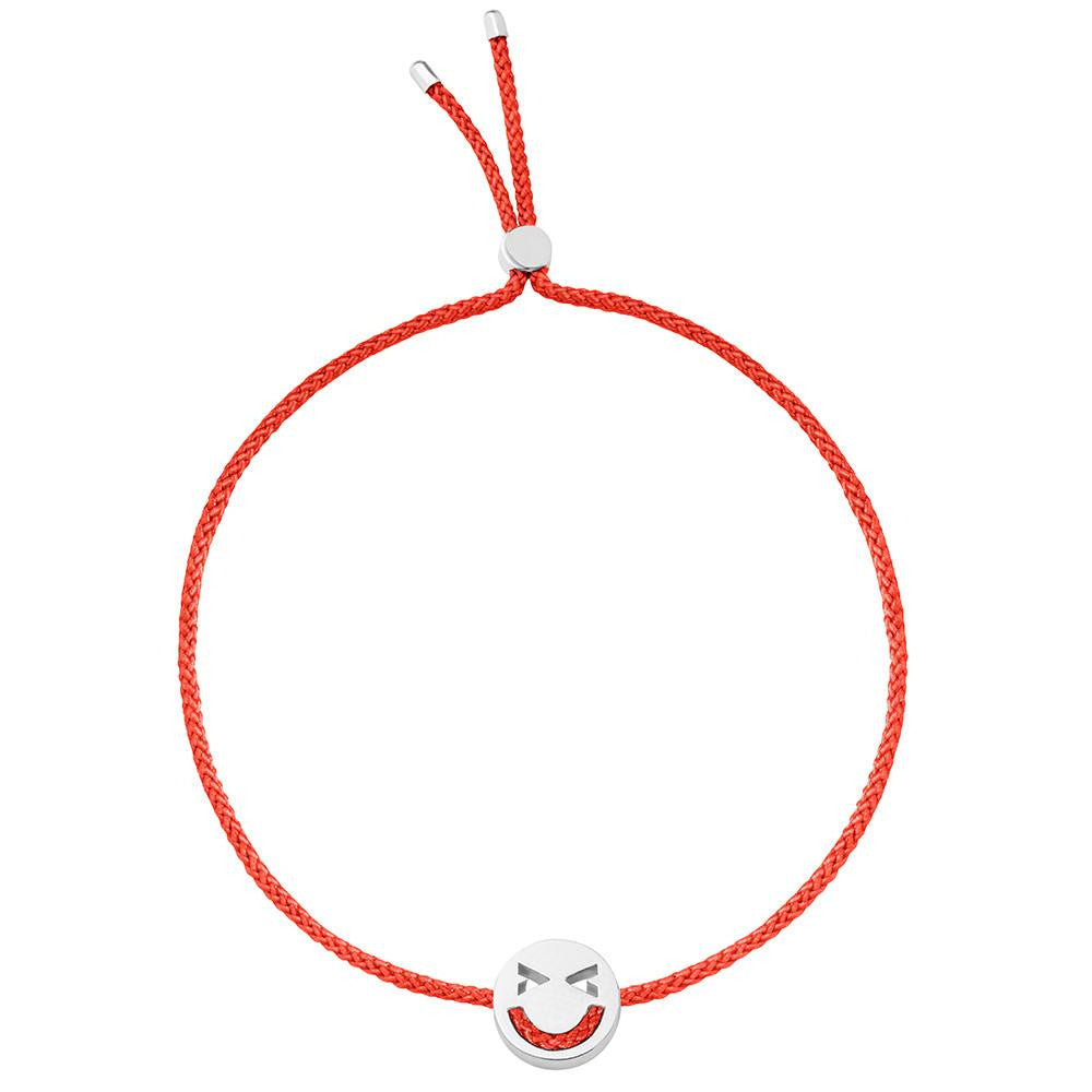 Ruifier Friends Merry Cord Bracelet Red Sterling Silver